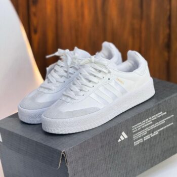 ADIDAS SAMBA PLATAFORMA DAMA Y CABALLERO BLANCO